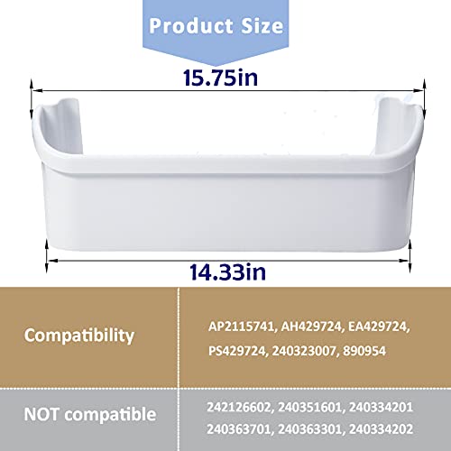 240323001 Refrigerator Door Bin Side Shelf Compatible with Frigidaire