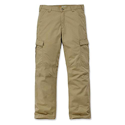 Carhartt Men's Force Relaxed Fit Ripstop Cargo Work Pant, Dark Khaki