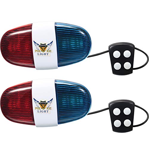 Pieces Bike Police Sound Lights LED Sounds Trumpet Bike Horn Police Siren  Warning Safety Bicycle LED Light W