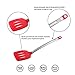 MICHELANGELO Kitchen Utensil Set Red, Stainless Steel Silicone Kitchen Utensils Set of 8, Red Kitchen Utensils for Nonstick Cookware, Red Utensils 8 Piece, 8 Piece Spatula Set for Ceramic Pans