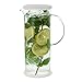 FORLIFE LUCENT Glass Iced Tea Jug with Capsule Infuser, 48-Ounce, Frost
