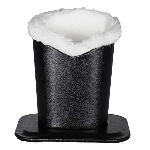 Molshine Desktop Upright Eyeglasses Spectacles Glasses Holder Stand Case-Soft Plush Lining (Black) - Thumbnail 4