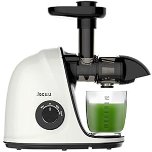 Jocuu Slow Masticating Juicer with Soft/Hard Modes Easy to Clean Quiet Motor & Reverse Function Cold Press Juicer for…