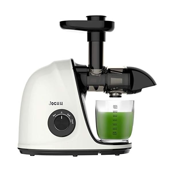Jocuu Slow Masticating Juicer with Soft/Hard Modes Easy to Clean Quiet Motor & Reverse Function Cold Press Juicer for…