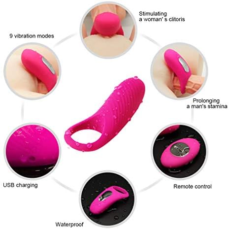 Relax Massage Wireless Quiet Còckring Relax Toy Powerful Strong Vibration Delay Ring Silicone Massage Ring USB Charging Ceinim Relax Toys