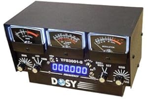 Dosy TFB-3001-S 3 Meter in-Line Wattmeter with Black Meters & Frequency Counter