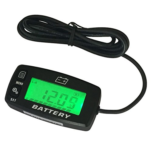 Searon LCD Battery Capacity Indicator with Voltmeter 