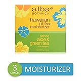 Alba Botanica Hawaiian, Aloe & Green Tea Oil-Free Moisturizer, 3 Ounce