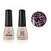 Qimisi Soak-Off UV LED Gel Polish Nail Art New Bling Colours Manicure Lacquer 7ml Pearl Darkmagenta