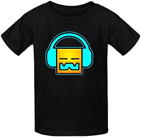 Toypop Geometry Dash Kids Cotton Crewneck Tshirts Custom
