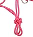 Side Pull Rope Halters with Nickle Plated Rings – Different Colors – By Southwestern Equine (Horse, Pink)thumb 4