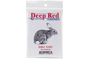 Deep Red Stamps Tampon en caoutchouc Lapin