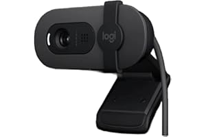 Logitech Brio 100 Full HD Webcam with Built-in Microphone, Privacy Protection, Auto Light Correction and USB-C Connection - G