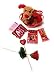 Valentines Day 8 Piece Gift Set: 7″ Puppy, Chocolate Candy Bundle in Red Basketthumb 2