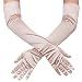 Xuhan Women's 21" Long Evening Party Satin Gloves Elbow Length Flapper Girls 1920s (Champagne) primary