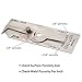 WeldingStop V-WAC Undercut Gauge Biting Edge Welding Guage for Welder Inspection Single Weld Gauge Measure Inspection Tools Porosity Size/amount Inspection Tools Inch Stainless Steel