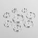 VALYRIA 500pcs Silver Tone Stainless Steel Open Jump Ring Conectors for Jewelry Making,10mmx1mm