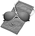 LUENX Men Aviator Sunglasses Polarized Women - UV 400 with case 60MM