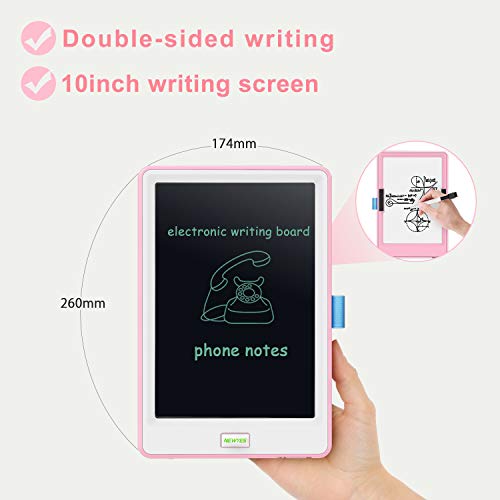 10 Inch LCD Writing Tablet, WOBEECO Electronic Doodle and Scribble Board for Kid & Adults - Great for Taking Notes & Drawing Feels Just Like Paper and Pencil (Pink) - Thumbnail 5