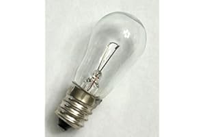 NEWLIFEAPP WR02X12208 Light Bulb Refrigerator Ice & Water Dispenser Light Bulb 6 watt, 12V, 1-7/8" Length Clear Compatible with GE