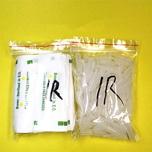 100pcs Eyebrow Permanent Makeup Needle Cartridge For Tattoo Machines 1R and 100pcs Tattoo Tips