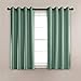 MYSKY HOME Solid Grommet top Thermal Insulated Window Blackout Curtains, 52 x 63 Inch, Teal, 1 Panel