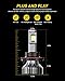 AUXITO-H13 9008 LED Headlight Bulbs Conversion Kit Newest Fanless and High Low Beam Adjustable 9000 Lumens Super Bright Xenon White 6000K All-in-One Headlight Lamp, 2 Years Warranty