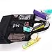 MEJOY Handheld Lunch Bag Insulated Cooler Picnic Bag Mesh Beach Tote Bag Food Drink Storage black