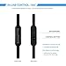 SoundPEATS In-Ear Headphones Ergonomic Comfort-Fit Earphones Stereo Earbud Headphones with Microphone (Noise Cancelling, Metal Housing, Flat Cable, In-line Control) - M20 Black