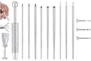 UNI-J Piercing Taper Ball Grabber Tool for Changing Jewelry - 14G 16G 18G 20G Piercing Taper Flat Back Earring Applicator Tool Threadless Insertion Pin Body Jewelry Stretching Kit for Ear/Nose/Navel/Nipple/Lip/Eyebrow/Tongue