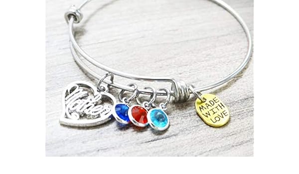 children's birthstone bracelet for mom