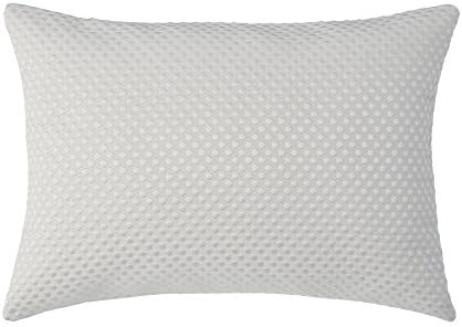 1001 Cushions Polky Ivory 12"X18" White Textured Polka Dotted Solid Cushion Cover