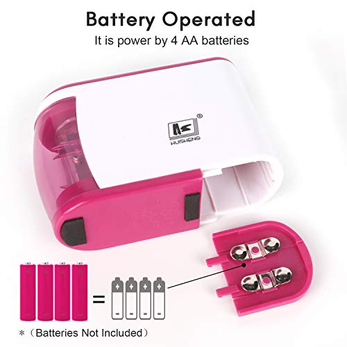 Electric Pencil Sharpener,Battery Operated(No Cord),Electrical Automatic Sharpener with Auto Stop Feature, Electric Sharpener for Home/School/Office,Small and Durable,Kid Friendly (Pink)