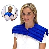 Nature Creation Upper Body Wrap- Muscle Strain Relief - Heating Pad / Cold Pack- Hot and Cold Therapy (Blue Marble)
