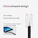 Micro USB Charger, Rywell (2 pack) Ultra Thin 6ft Zinc Alloy Flat Noodles Charging USB Cable for Samsung LG HTC Moto ZTE Nexus Blackberry Sony and all Micro-USB devices(Black)