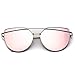 WearMe Pro - Elegant Street Fashion Metal Frame Women Mirror Cat Eye Sunglasses