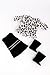 DreamWorld Collections - Glamour Girl - 3 Piece Outfit - Snow Leopard Faux Fur Coat with Black Velvet Dress and Black Boots - Clothes Fits 18 Inch American Girl Doll (Doll Not Included)