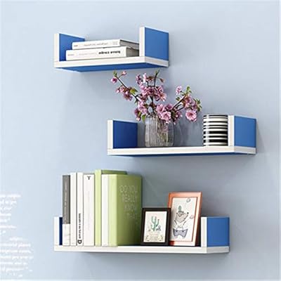 Estante Montado En La Pared Juego 3 Piezas De Estantes Flotantes