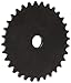 Martin Roller Chain Sprocket, Reboreable, Type A Hub, Single Strand, 25 Chain Size, 0.25