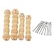 iWenSheneg Hot Buns 4 Pieces Magic Hair Styling Twist Ring Former Shaper Chignon Bun Maker Curler Accessory (2 Large & 2 Small) (Beige)