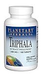 Planetary Herbals Triphala GI Tract Wellness, 1000mg, 180 Tablets, Pack of 2