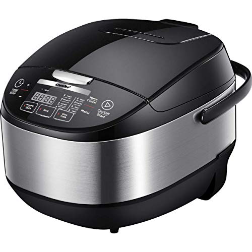 COMFEE' MB-FS5077 Japanese, Professional 17-in-1 Multi Cooker, Rice Warmer with Food Steamer, Stainless Steel Inner Pot, 5L 20 Cups, (Renewed)