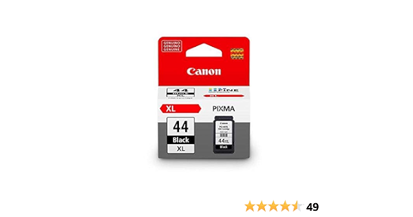 Amazon.com: Canon PG-44XLBK 9060B001AA Pixma E481 - Cartucho de tinta,  color negro : Productos de Oficina
