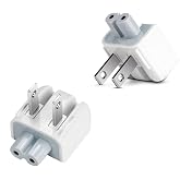 2-Pack US Duckhead Wall Plug Replacement for Apple MacBook Charger &ndash; Foldable AC Power Adapter Plug Compatible with MacBook Pro/Air, iPad