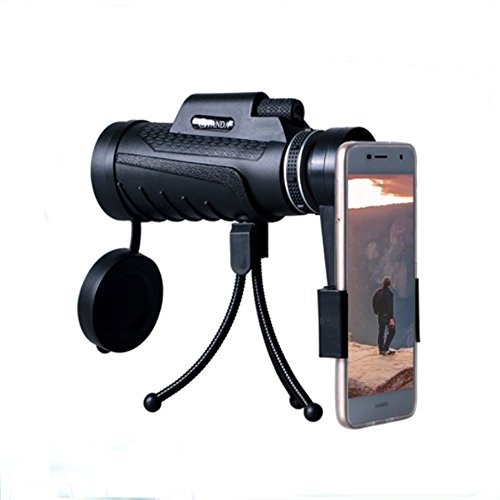 image for Hailyyea Monoculars Scope with Phone Clip and Tripod, 40x60 High Power