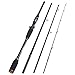 Goture Xceed Casting Fishing Rods, 30 Ton Carbon Fiber Portable Four Piece Fishing Poles, 7’ / M Power/Medium Fast Action/Casting Rod