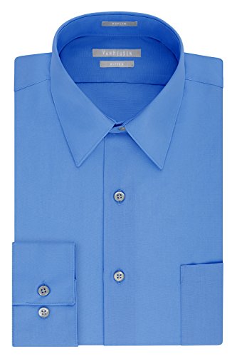 Van Heusen Men's Big and Tall Dress Shirt Fitted Poplin Solid, Pacifico,  18" Neck 36"-37" Sleeve | Amazon price tracker / tracking, Amazon price  history charts, Amazon price watches, Amazon price drop