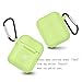 ZALU Compatible for AirPods Case with Keychain, Shockproof Protective Premium Silicone Cover Skin for AirPods Charging Case 2 & 1 (Airpods 1, Night Glow)