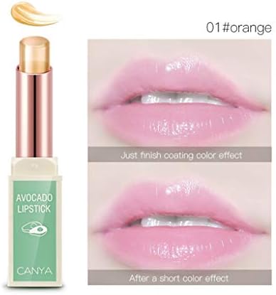 Lipstick Cosmetics, ALIKEEY Non-Stick Cup Moisturizer Lip Gloss, CANYA Transparent Jelly Fruit Lipstick Color Change Waterproof 3 Color Lip Stain