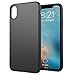 LUVVITT Ultra Slim Case with Soft Feel Flexible and Easy Grip TPU Rubber Back Designed for iPhone Xs/X (2017-2018) - Matte Black